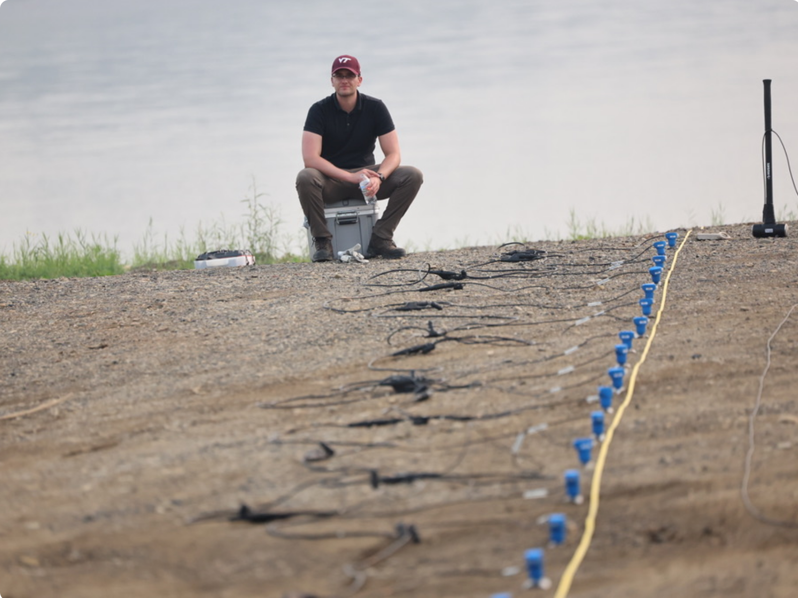 Photo of fieldwork outside Fairbanks, Alaska.