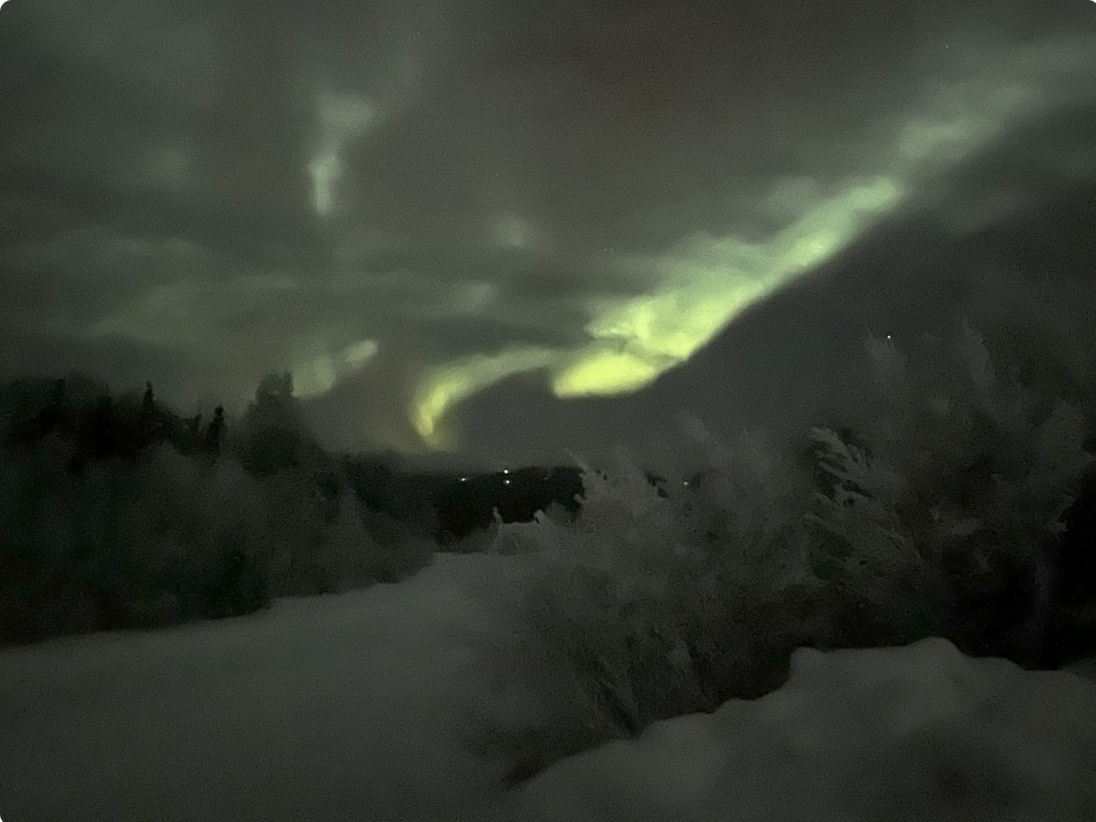 Photo of northern lights.