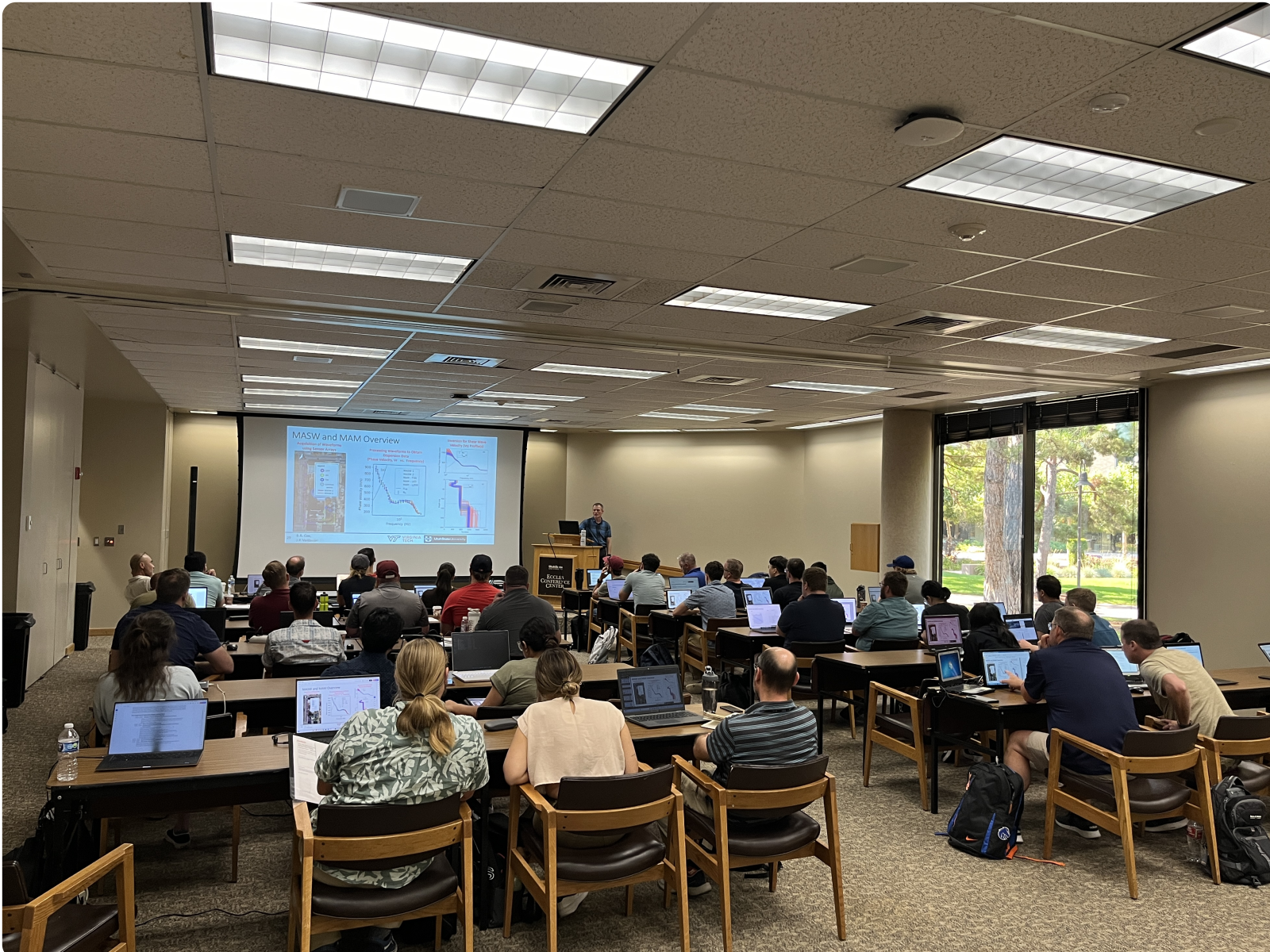 Photo of short course classroom.