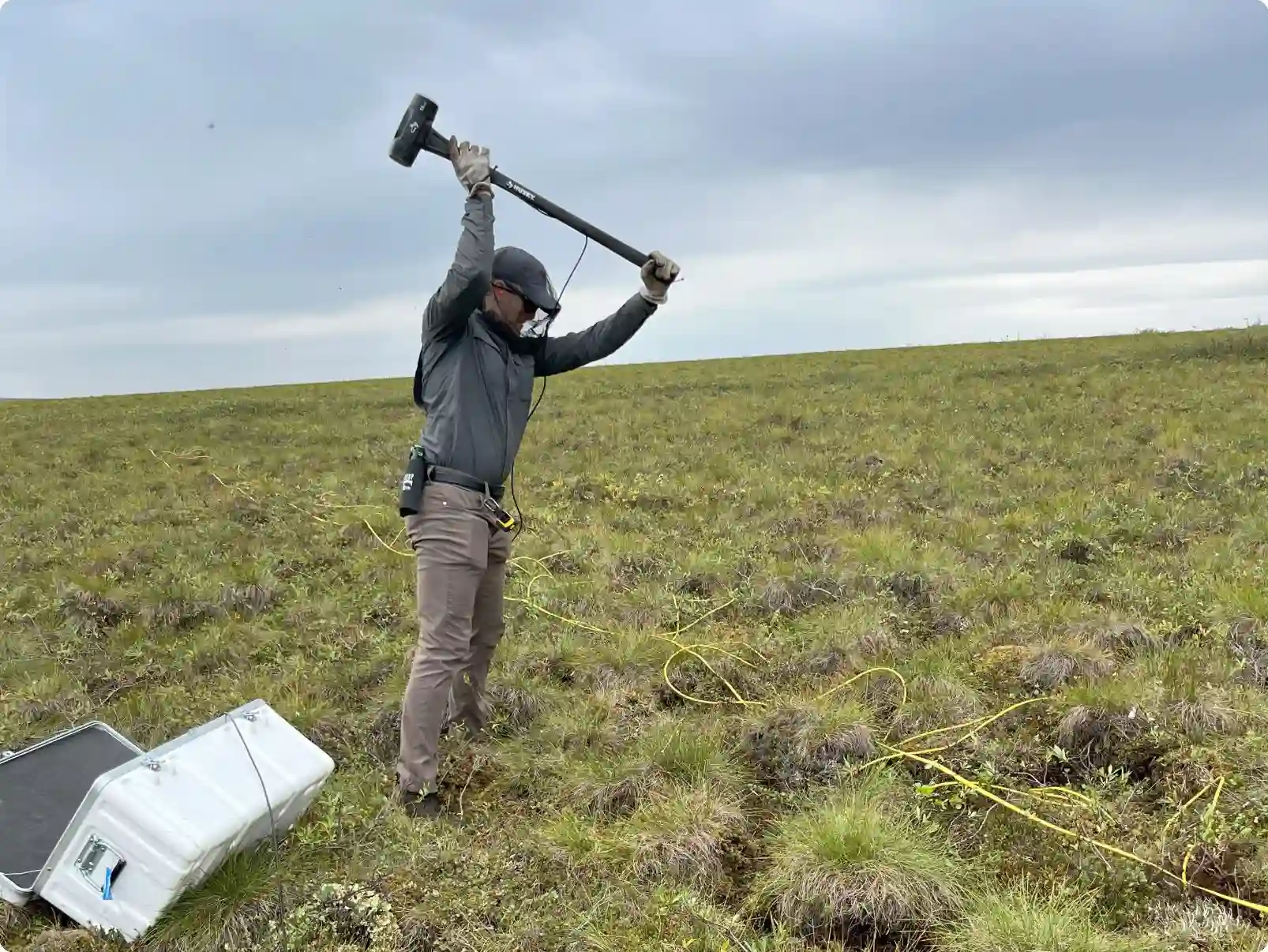 Photo of Joseph Vantassel in the field.
