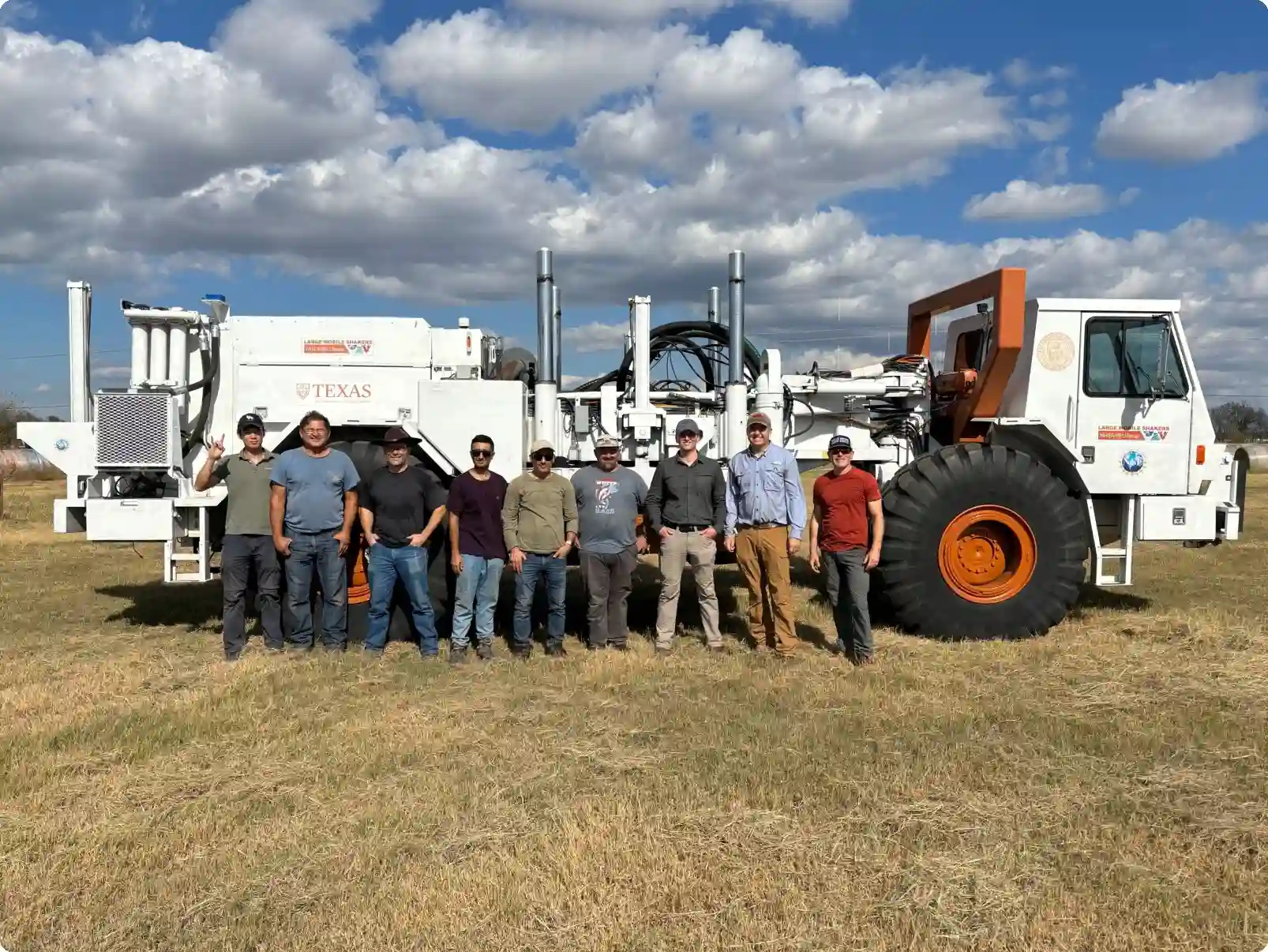 Group photo in the field.